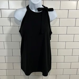 High neck, triable banana republic tank top